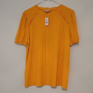 NWT Knit LOFT Short Sleeved Shirt - Size M